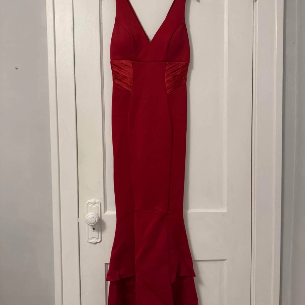 Red Evening Mermaid Gown
